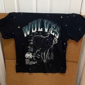Black Wolves Graphic Kids T-Shirt